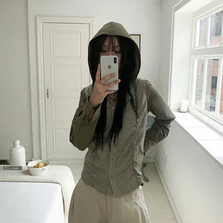 Marie Check Hoodie