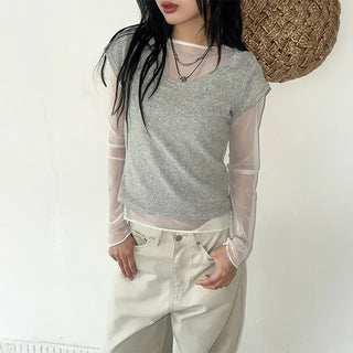 Terry Round Half Short Sleeve Tee