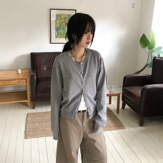 Alvin Round Knit Cardigan