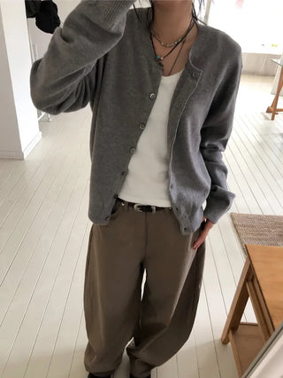 Alvin Round Knit Cardigan