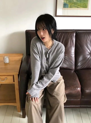 Alvin Round Knit Cardigan