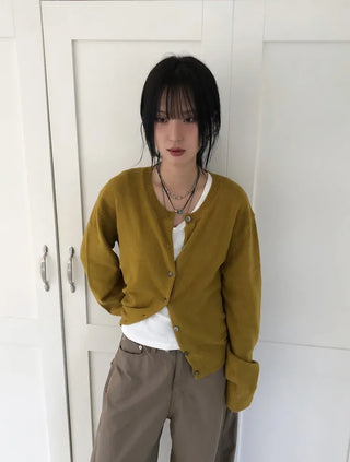 Alvin Round Knit Cardigan