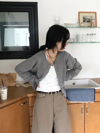Alvin Round Knit Cardigan