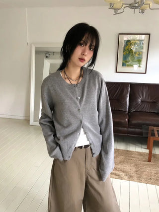 Alvin Round Knit Cardigan