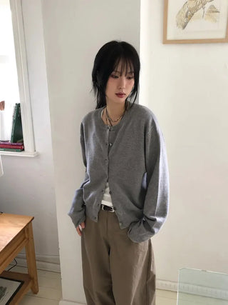 Alvin Round Knit Cardigan