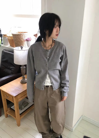 Alvin Round Knit Cardigan