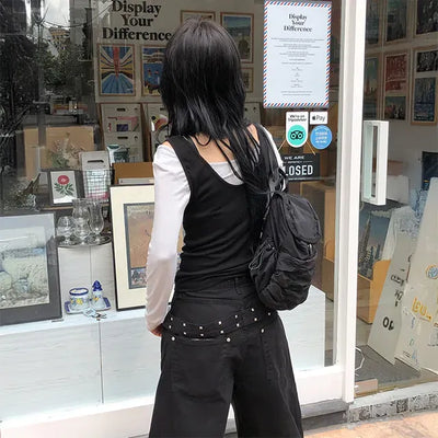 Carrie Studded Cotton Balloon Pants