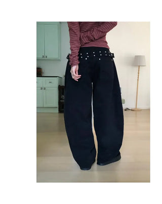 Carrie Studded Cotton Balloon Pants