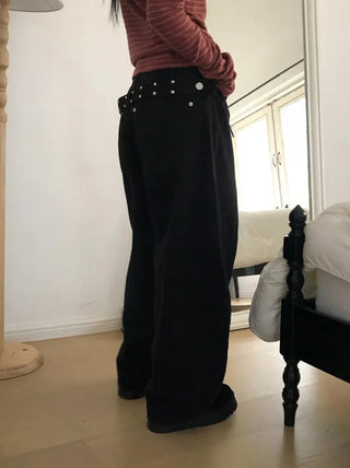 Carrie Studded Cotton Balloon Pants