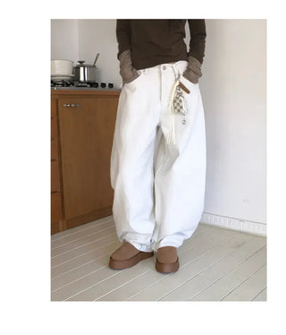 Carrie Studded Cotton Balloon Pants