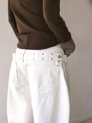 Carrie Studded Cotton Balloon Pants