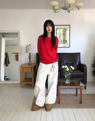 Carrie Studded Cotton Balloon Pants