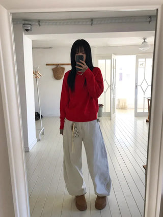 Carrie Studded Cotton Balloon Pants