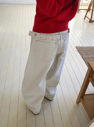 Carrie Studded Cotton Balloon Pants