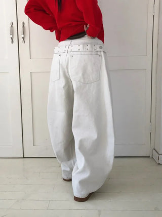 Carrie Studded Cotton Balloon Pants
