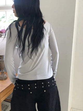 Carrie Studded Cotton Balloon Pants