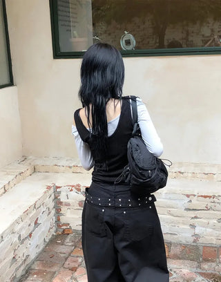 Carrie Studded Cotton Balloon Pants