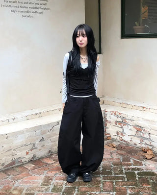 Carrie Studded Cotton Balloon Pants