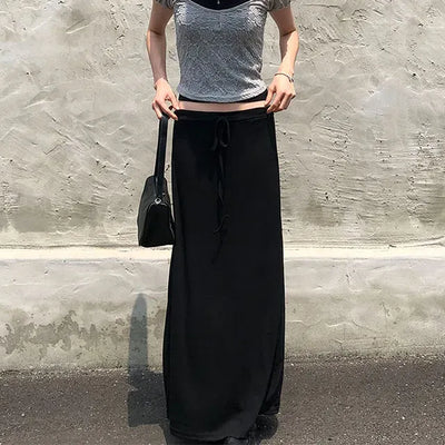 Cheese Spandex Maxi Long Skirt