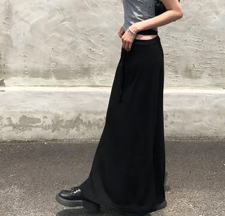Cheese Spandex Maxi Long Skirt