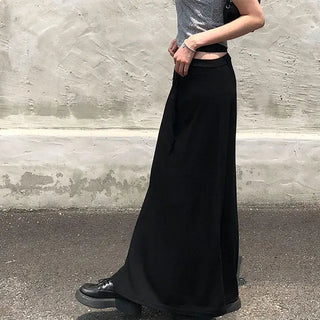 Cheese Spandex Maxi Long Skirt
