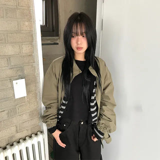 Autumn Two-Way Half-Field Jacket