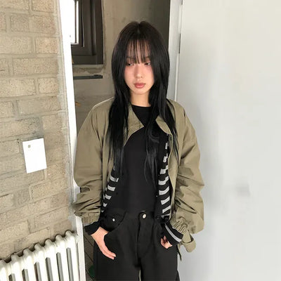 Autumn Two-Way Half-Field Jacket