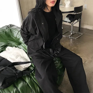 Autumn Two-Way Half-Field Jacket