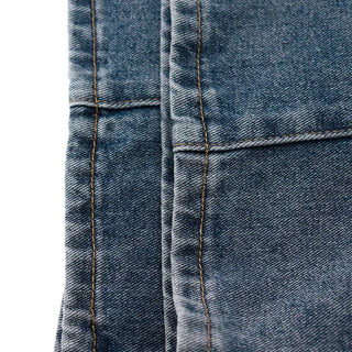 Line Cut Pintuck Denim Balloon Wide Pants