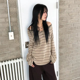 Peanut Stripe Long Sleeve
