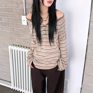 Peanut Stripe Long Sleeve
