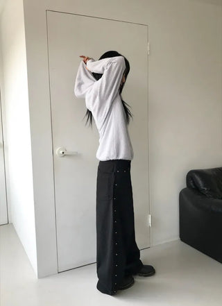 Adele Studded Wide Pants