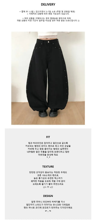 Adele Studded Wide Pants