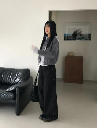 Adele Studded Wide Pants