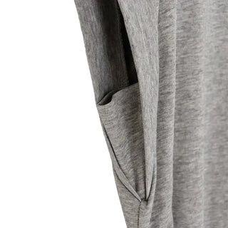 Cotton Loose Shirred Roll-up Sleeveless T-shirt