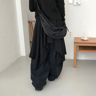Flip Asymmetrical Midi Skirt