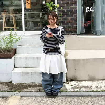 Boning Flare Midi Skirt