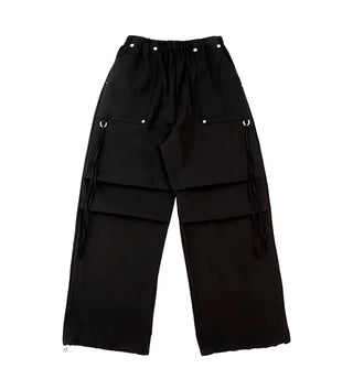 Rivet Pintuck Point Nylon String Banding Pants