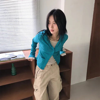 Bloom Punching Hooded Cardigan