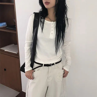 Henry Button Long Sleeve
