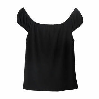 Shirred Puff Slim Sleeveless Top