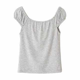 Shirred Puff Slim Sleeveless Top