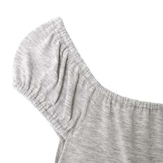 Shirred Puff Slim Sleeveless Top