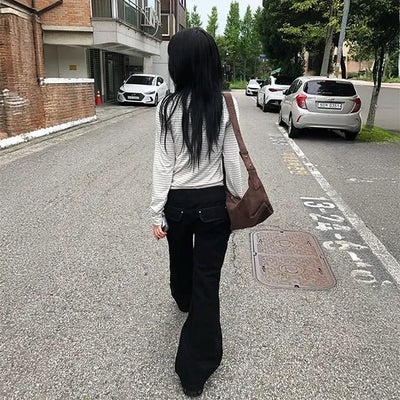 Butterfly Loose Flare Pants