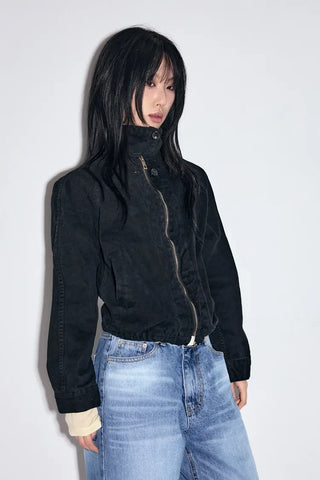 Weathered Washed Short Jacket