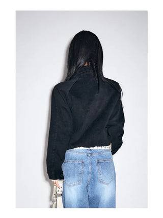Weathered Washed Short Jacket