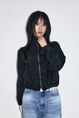 Weathered Washed Short Jacket