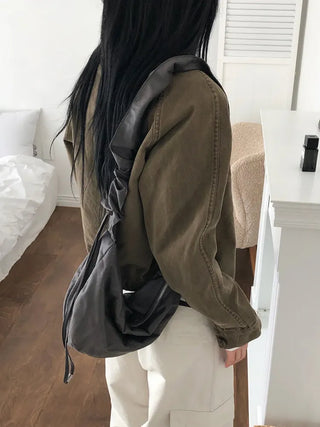 Weathered Washed Short Jacket