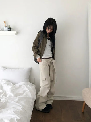 Weathered Washed Short Jacket
