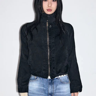 Weathered Washed Short Jacket